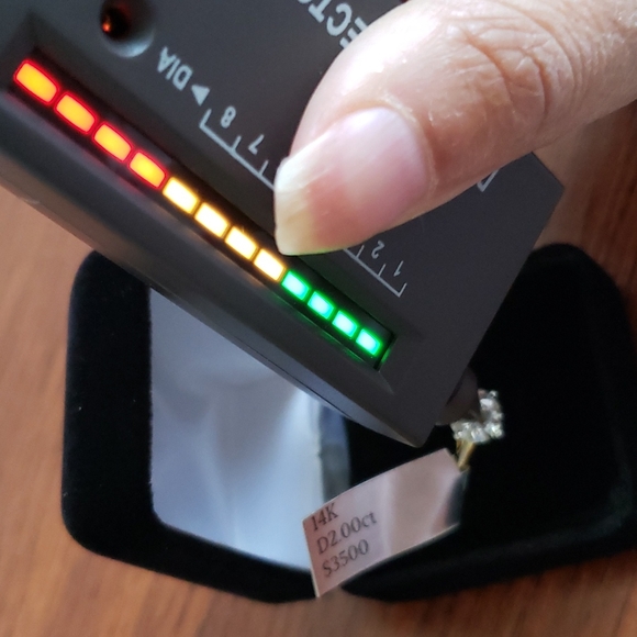 $3500 2Ct 14k Yellow & White Gold Round Moissanite Diamond - Picture 6 of 15